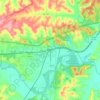 Pacific topographic map, elevation, terrain