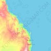 Coral Sea Islands topographic map, elevation, terrain
