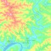 São Carlos topographic map, elevation, terrain