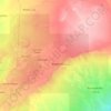 Baidoa District topographic map, elevation, terrain