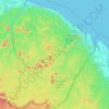 Guyane topographic map, elevation, terrain
