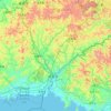 丹东市 topographic map, elevation, terrain