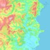 Ūawa River topographic map, elevation, terrain
