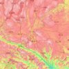 红河哈尼族彝族自治州 topographic map, elevation, terrain