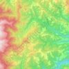 Cortino topographic map, elevation, terrain