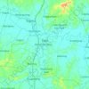 Dao topographic map, elevation, terrain