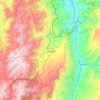Susacón topographic map, elevation, terrain