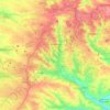 Донецк topographic map, elevation, terrain