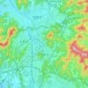 Uiwang-si topographic map, elevation, terrain