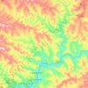 Luzerna topographic map, elevation, terrain