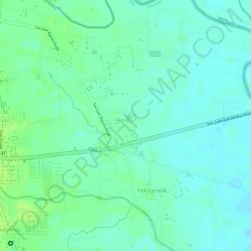 Calitcalit topographic map, elevation, terrain