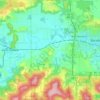 Town of Baraboo topographic map, elevation, terrain