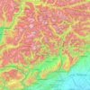 Dolomiten topographic map, elevation, terrain