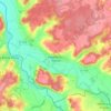 Yzeures-sur-Creuse topographic map, elevation, terrain