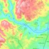 Umzimkulu River topographic map, elevation, terrain