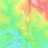 Lubumbashi topographic map, elevation, terrain