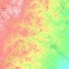 科尔沁右翼前旗 topographic map, elevation, terrain