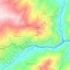 Sutatenza topographic map, elevation, terrain