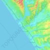 Oceanside topographic map, elevation, terrain