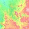 Benishangul-Gumuz Region topographic map, elevation, terrain