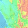 Berg River topographic map, elevation, terrain