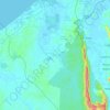 Tutong River topographic map, elevation, terrain