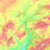 Pontils topographic map, elevation, terrain