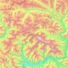 Batura Muztagh topographic map, elevation, terrain