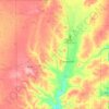 Fayette County topographic map, elevation, terrain