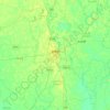 Bogura topographic map, elevation, terrain