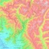 Pahalgam topographic map, elevation, terrain