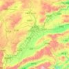 大同市 topographic map, elevation, terrain