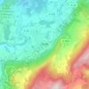 Orcier topographic map, elevation, terrain