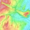 La Sarraz topographic map, elevation, terrain