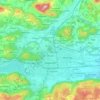 Klagenfurt topographic map, elevation, terrain