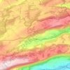 Tramelan topographic map, elevation, terrain