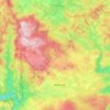 Treskavica topographic map, elevation, terrain