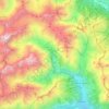 Pelvoux topographic map, elevation, terrain