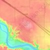 Redcliff topographic map, elevation, terrain