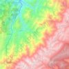 Génova topographic map, elevation, terrain