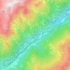 Salbertrand topographic map, elevation, terrain