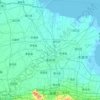Binzhou topographic map, elevation, terrain
