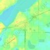 Akeley topographic map, elevation, terrain