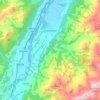 Grandvillard topographic map, elevation, terrain