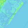 Seven Mile Island topographic map, elevation, terrain