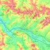 Orthez topographic map, elevation, terrain