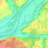 Candé-sur-Beuvron topographic map, elevation, terrain
