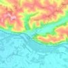 Clermont-Dessous topographic map, elevation, terrain