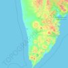 Ust-Bolsheretsky District topographic map, elevation, terrain