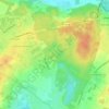 Bois d'Havré topographic map, elevation, terrain